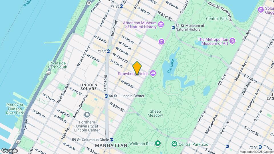 20 W 71st St Map and Location Details