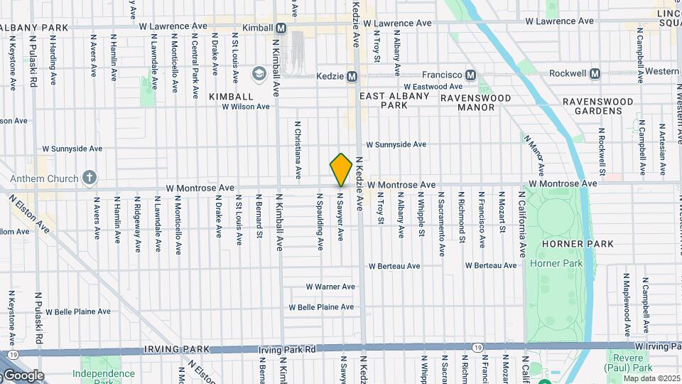 4349 N Sawyer Ave Map and Location Details