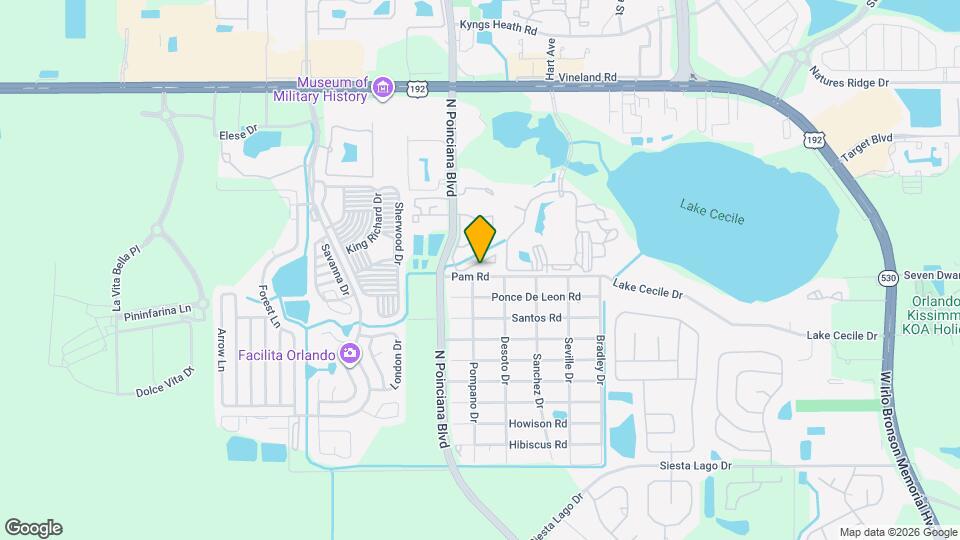 2717 N Poinciana Blvd Map and Location Details