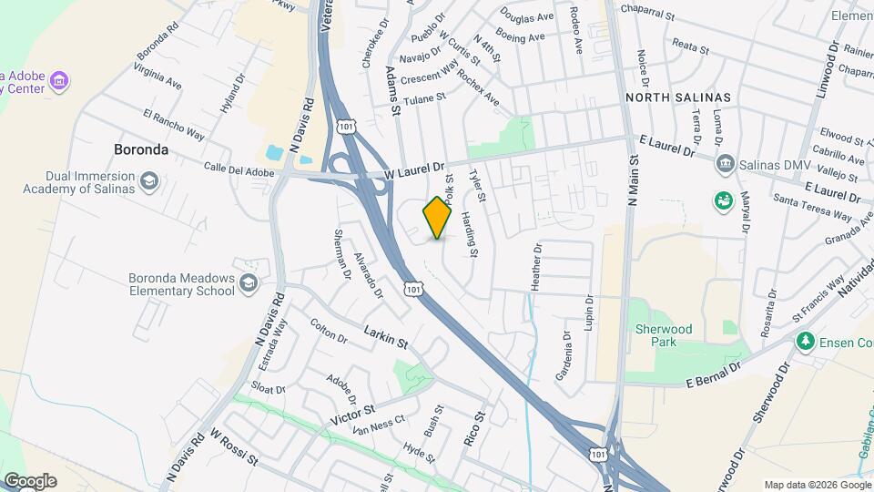 1071 Polk St, Unit B Map and Location Details