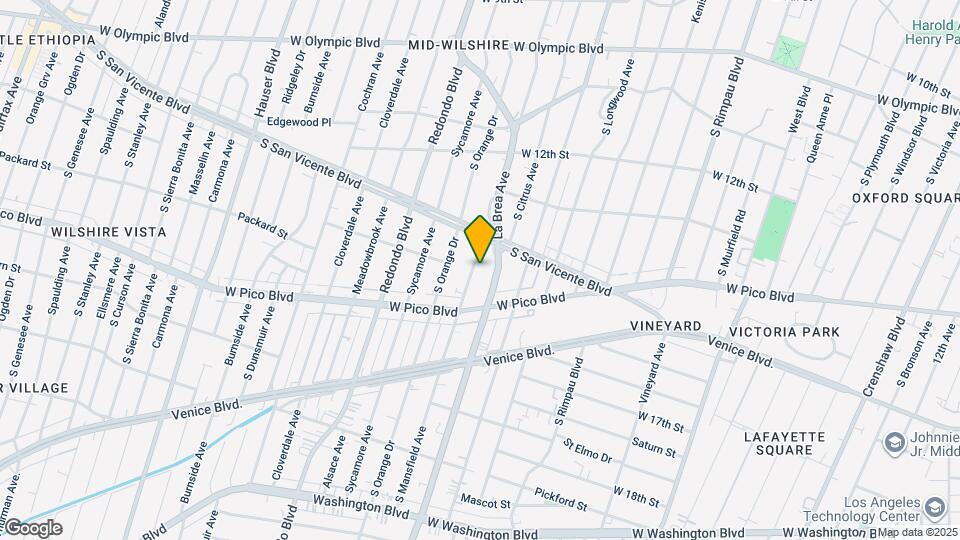 1336 S Mansfield Ave Map and Location Details