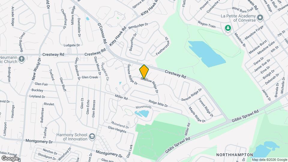 8734 Shallow Ridge Dr Map and Location Details