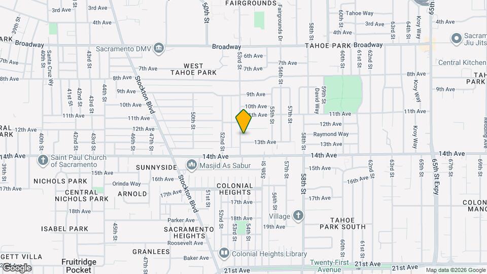 3717 53rd St Map and Location Details