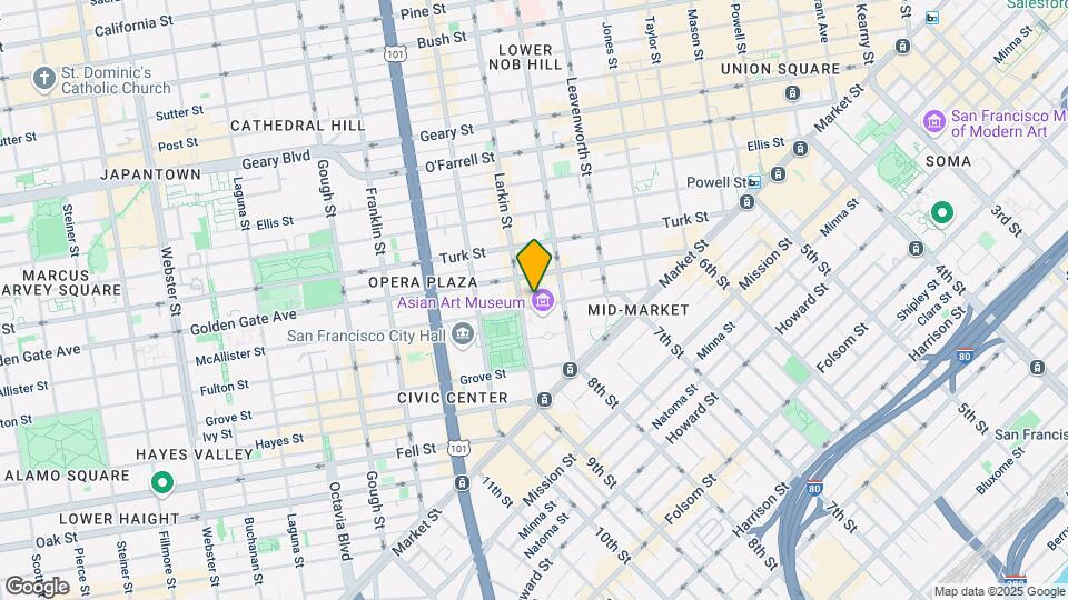 250 Mcallister St Map and Location Details