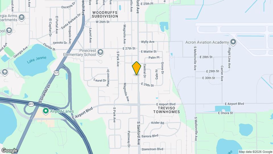 2882 S Sanford Ave Map and Location Details