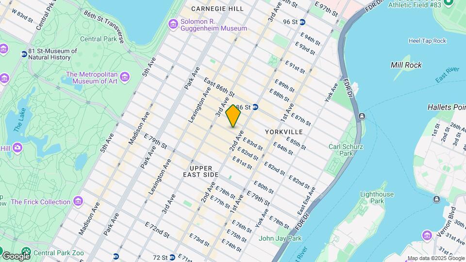235 E 83rd St Mapa y Detalles de la Ubicación