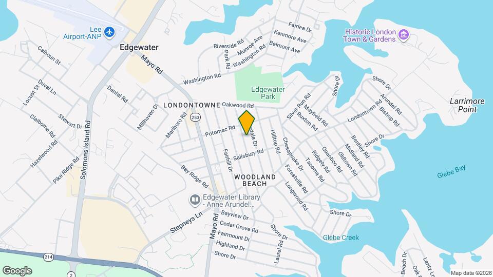 1633 Shadyside Dr Map and Location Details