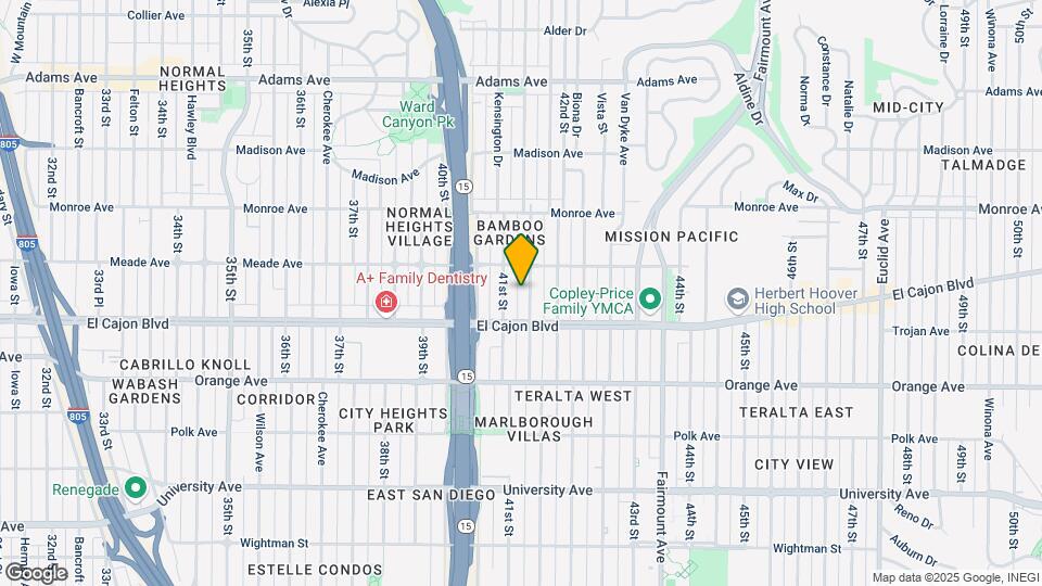 4352 Marlborough Ave Map and Location Details