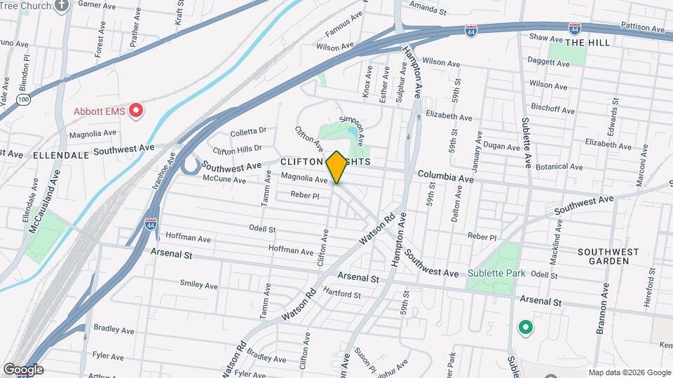 6130 Southwest Ave, Unit 2F Map and Location Details