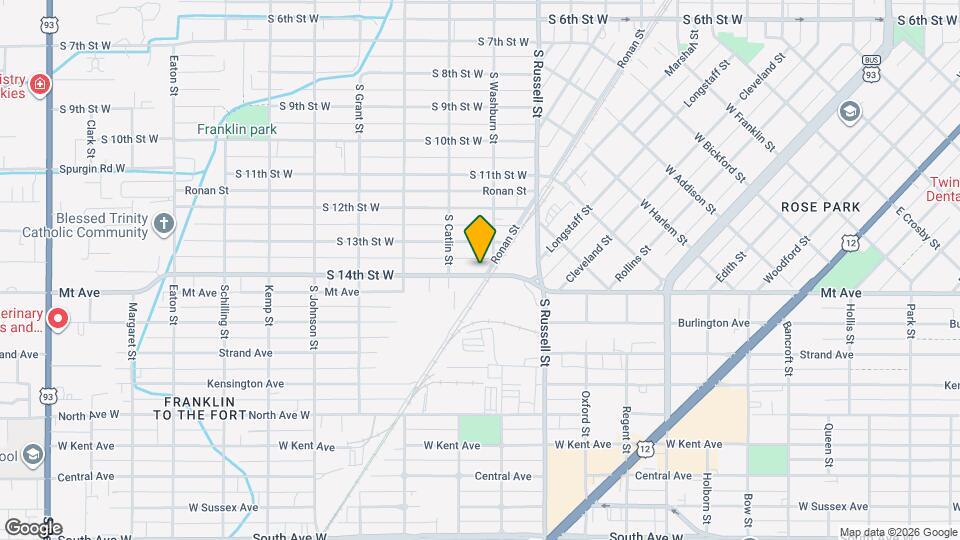 1620 S 14th St W Map and Location Details