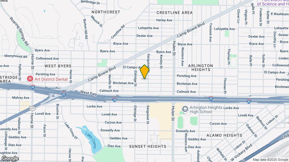 4808-4810 Birchman Ave Mapa y Detalles de la Ubicación