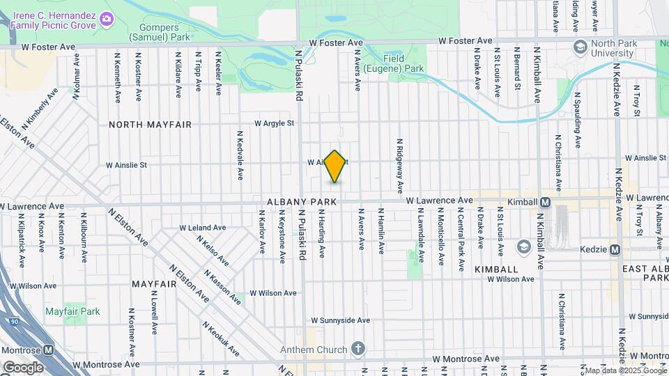 4820 N Springfield Ave Map and Location Details