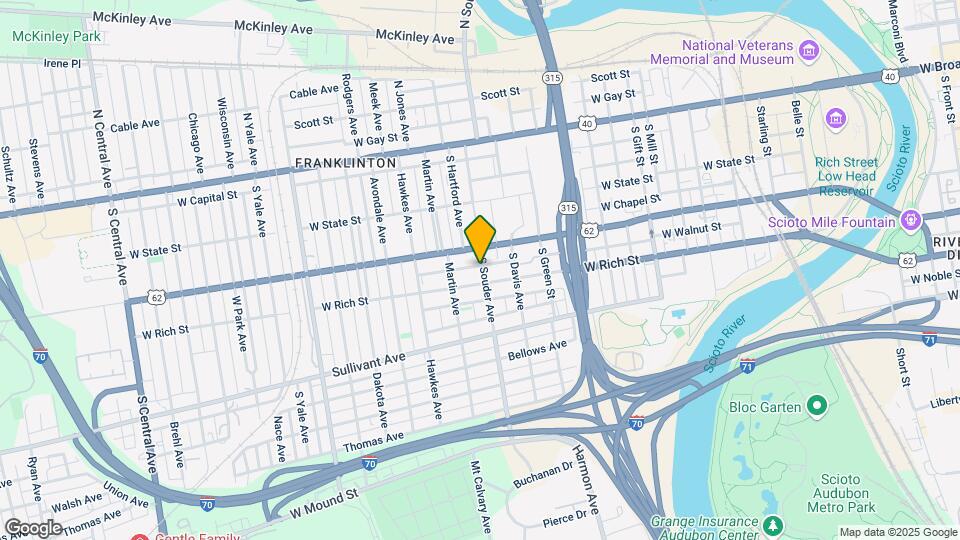 203-217 Souder Ave Mapa y Detalles de la Ubicación