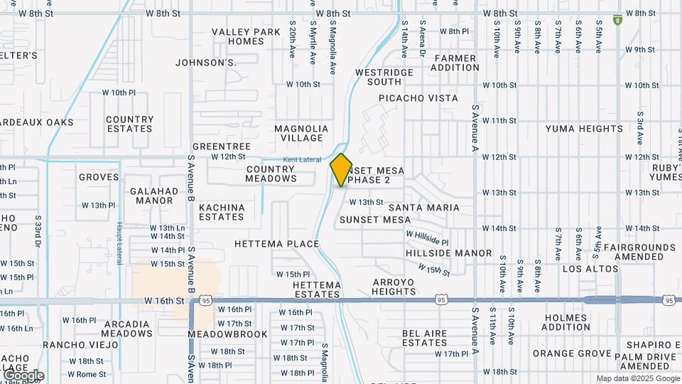 1252 S Sunset Dr Map and Location Details