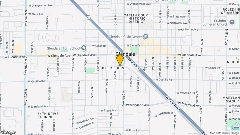 5911 W Lamar Rd Map and Location Details