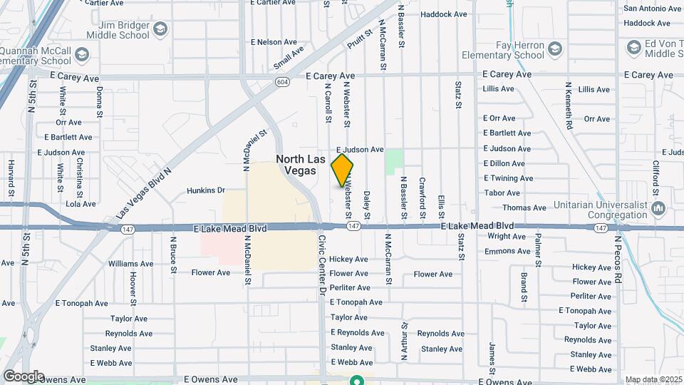 2105 N Webster St Map and Location Details