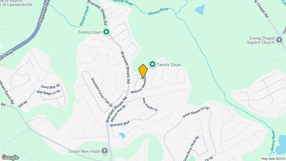 1332 Melrose Woods Ln SE Map and Location Details
