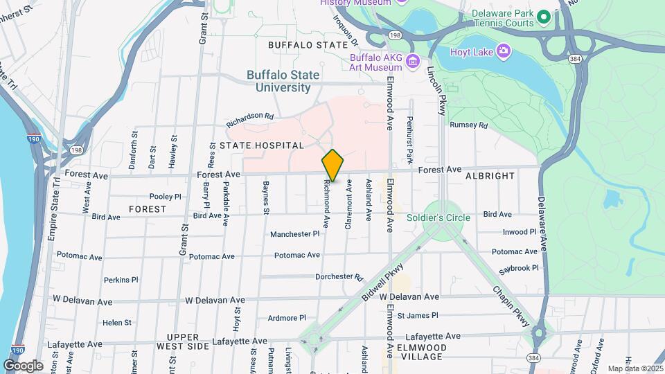 875 Richmond Ave Mapa y Detalles de la Ubicación
