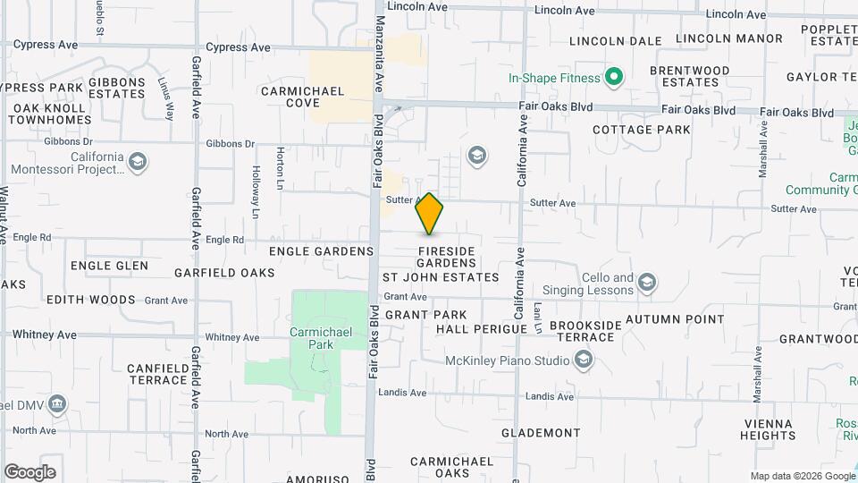 5952 Shirley Ave Map and Location Details