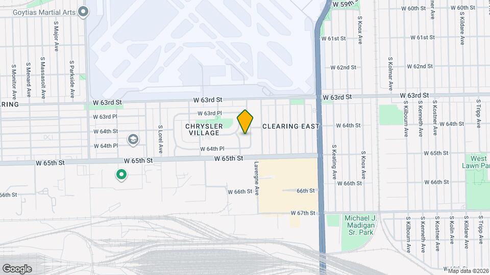 6411 S Leclaire Ave Map and Location Details