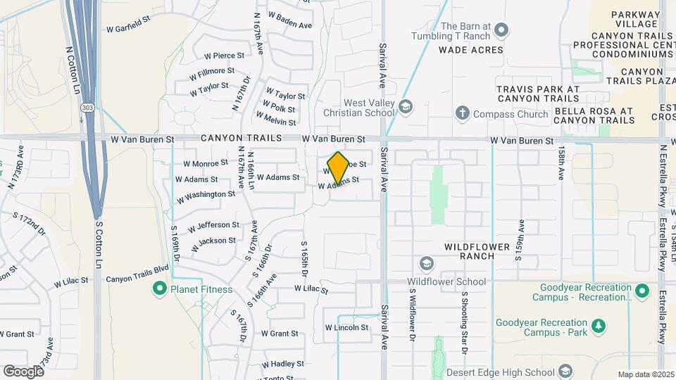 16443 W Adams St Map and Location Details