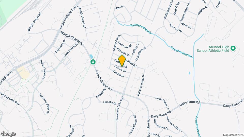 1314 Hallock Dr Map and Location Details
