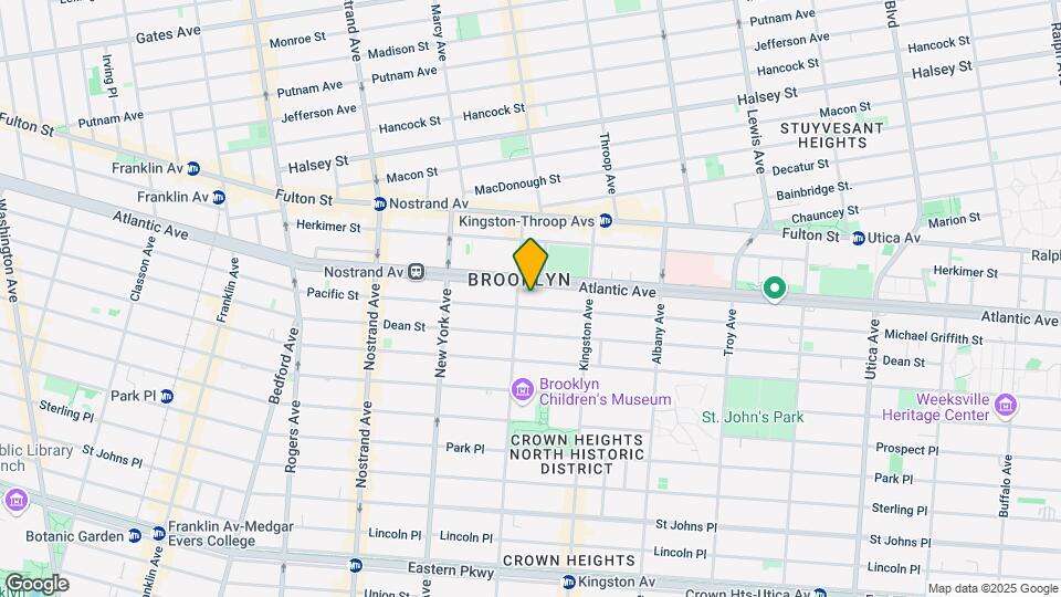 1445 Pacific St Map and Location Details