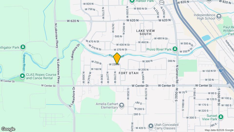 2687 W 220 N, Unit Basement Apartment Map and Location Details