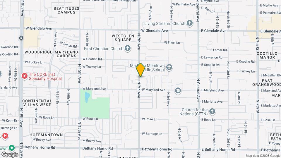 6533 N 7th Ave Map and Location Details