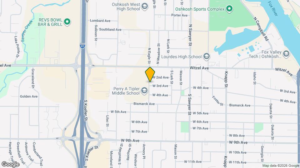 214 S Eagle St, Unit A Map and Location Details