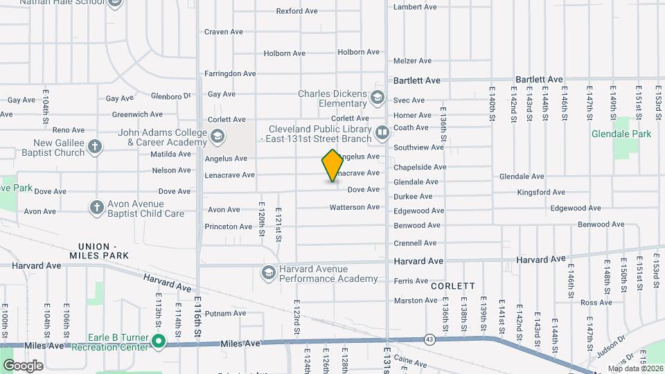 12609 Dove Ave Map and Location Details