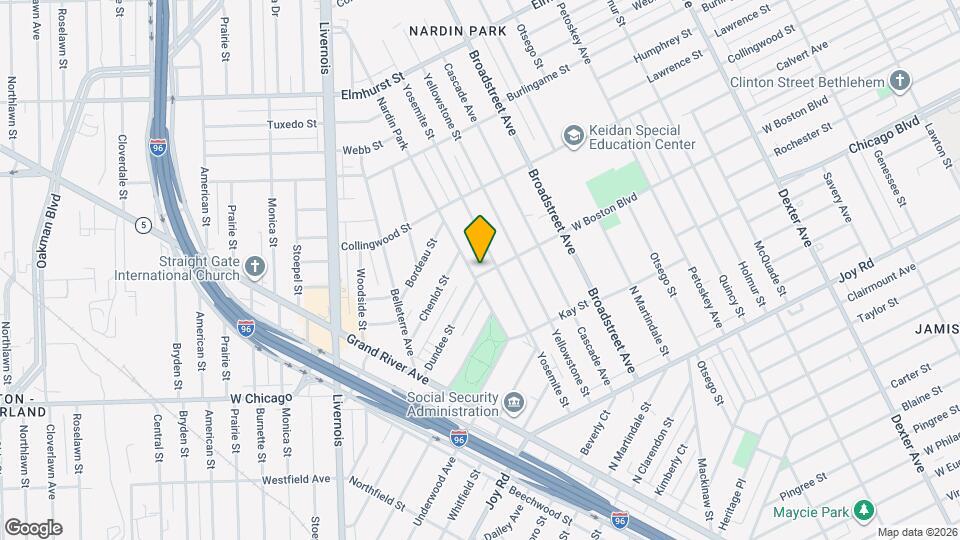 5032 W Boston Blvd Map and Location Details