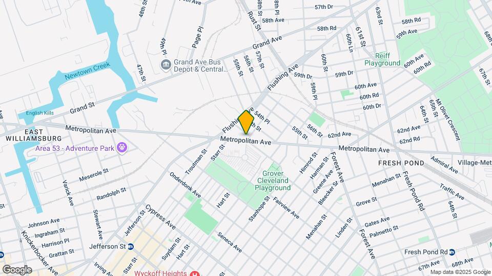 52-33 Metropolitan Ave Mapa y Detalles de la Ubicación