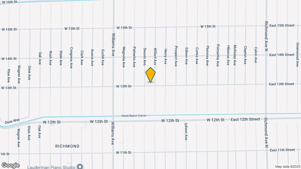 702 W 13th St Map and Location Details