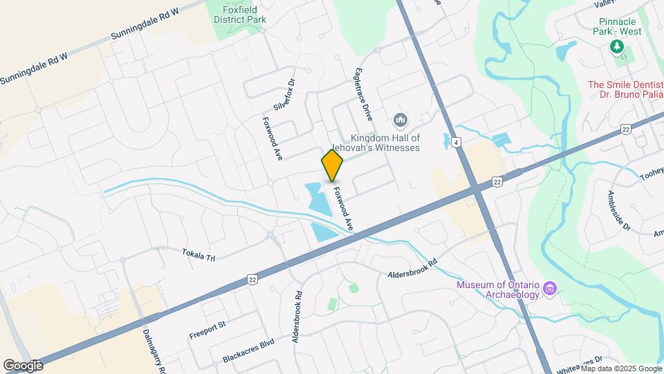 1833 Foxwood Ave Map and Location Details