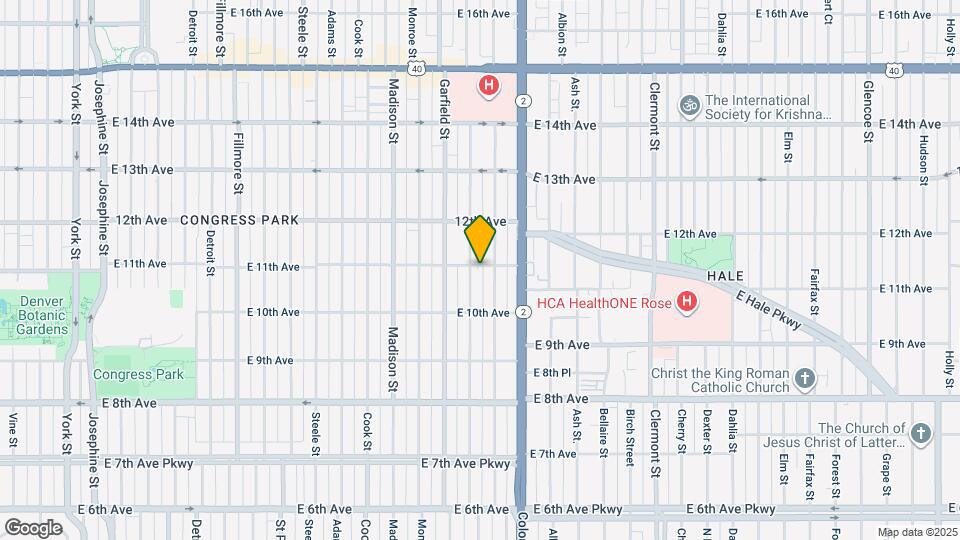3816 E 11th Ave Map and Location Details