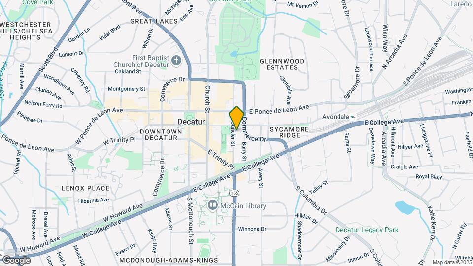220 N Candler St Map and Location Details