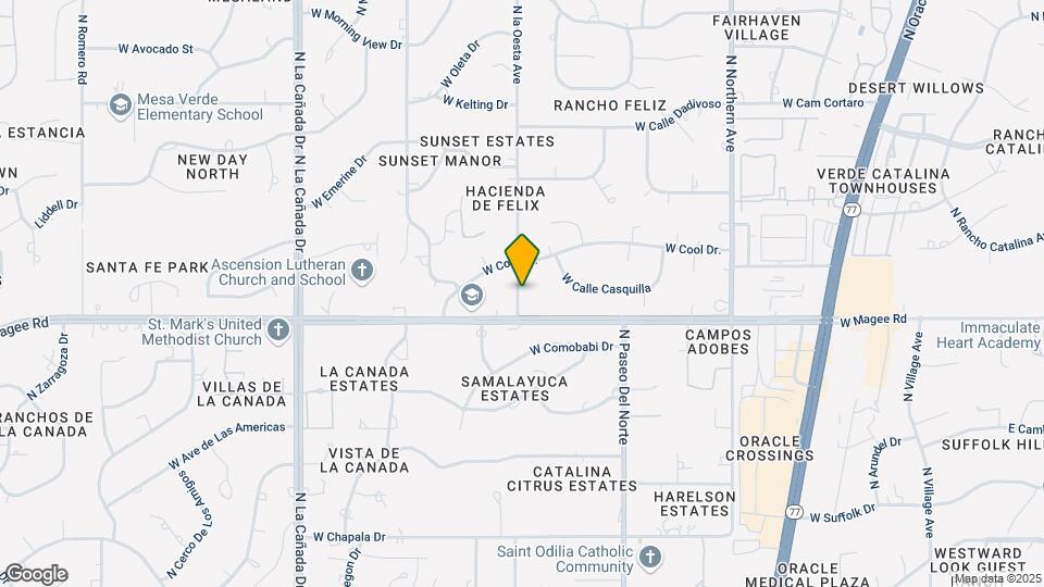 8010 N la Oesta Ave Mapa y Detalles de la Ubicación