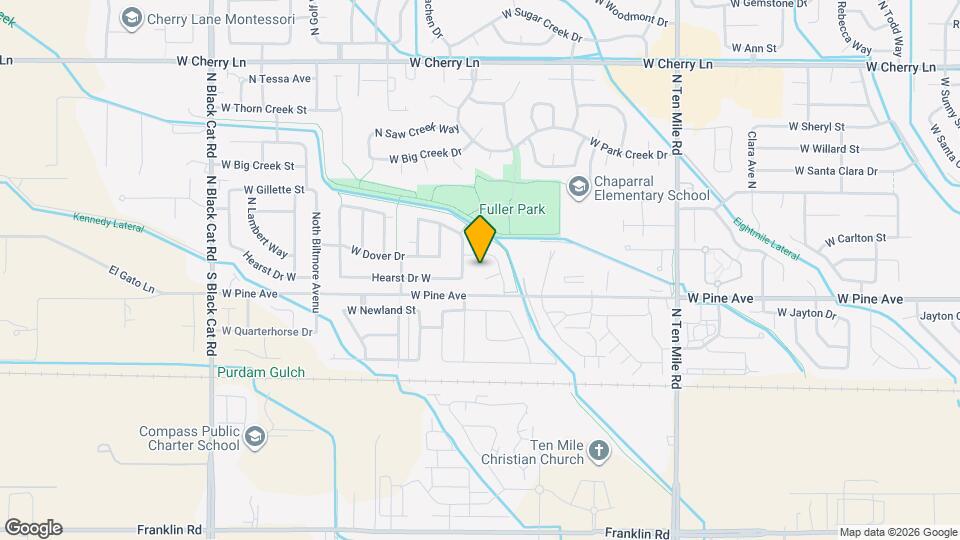 3862 W Hearst Ct Map and Location Details