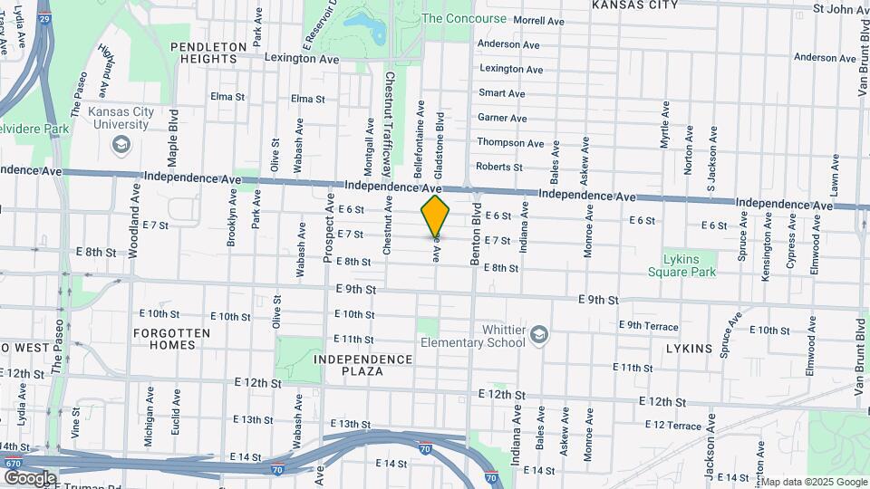 716 Gladstone Ave, Unit #1 Map and Location Details