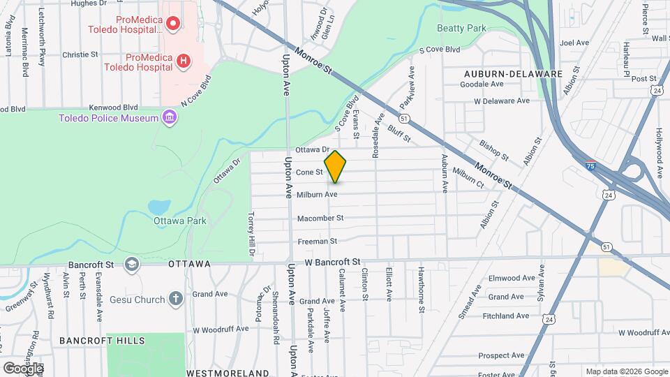 1766 Milburn Ave Map and Location Details