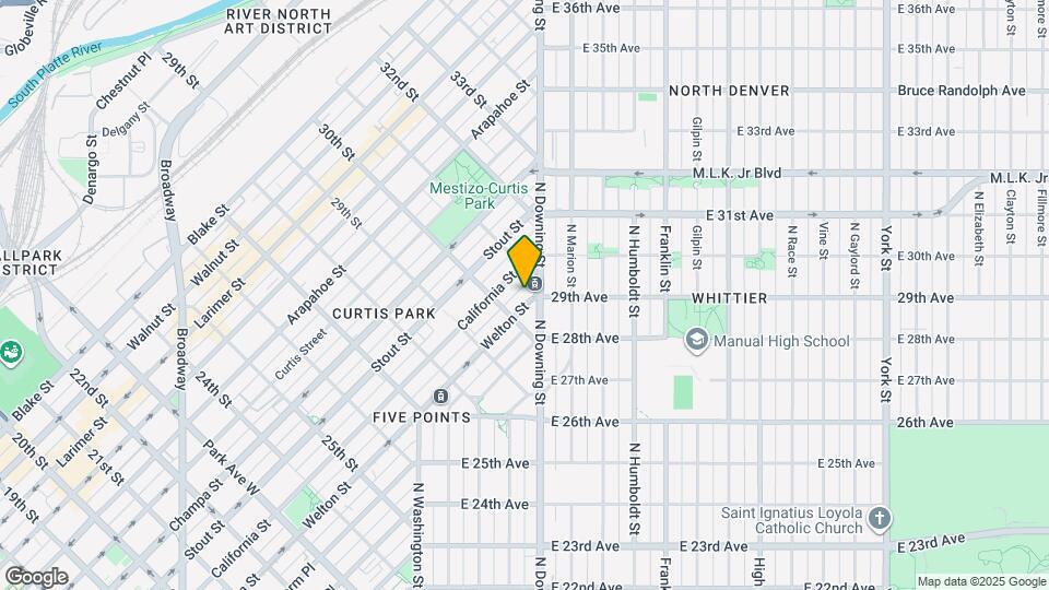 3033 Welton St Map and Location Details