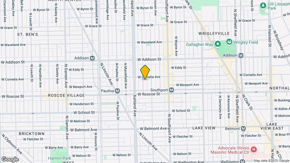 3445 N Bosworth Ave Map and Location Details