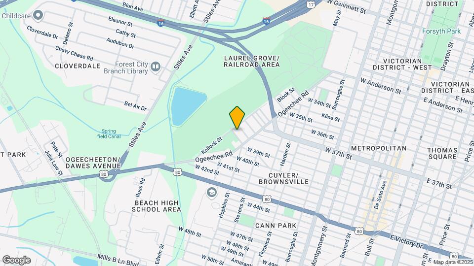 1024 W 39th St Map and Location Details