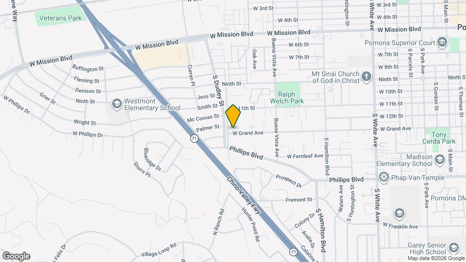 1481-1481 1/2 W Grand Ave Mapa y Detalles de la Ubicación