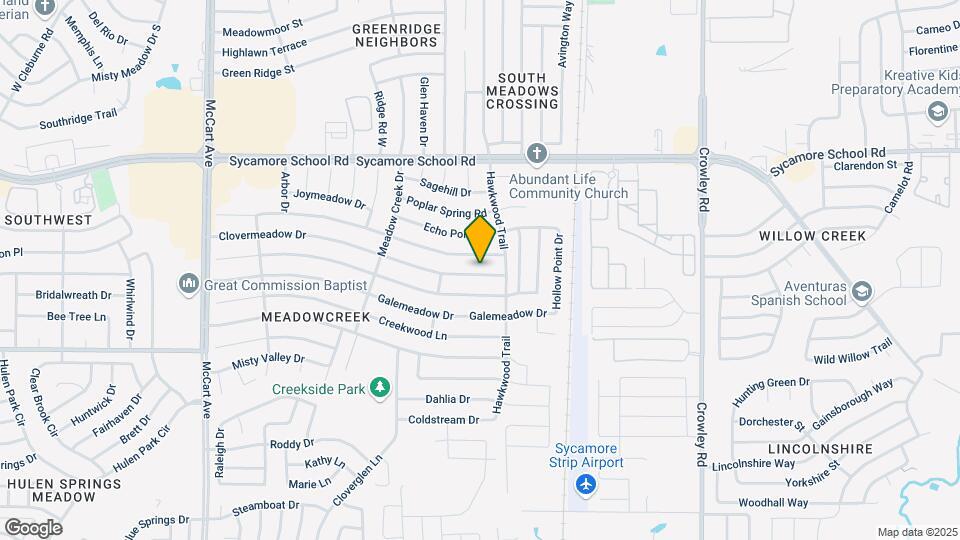2520 Clovermeadow Dr Map and Location Details