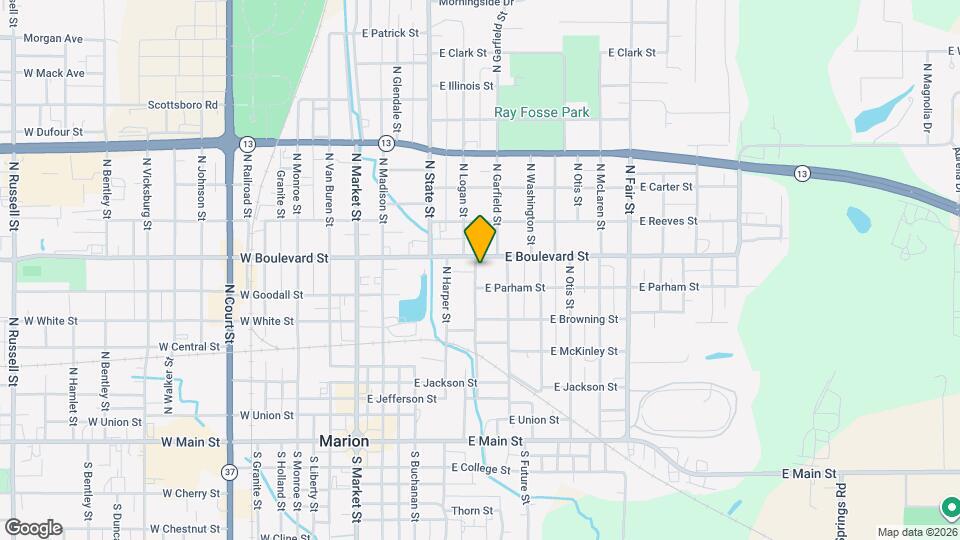 807 N Logan St Map and Location Details