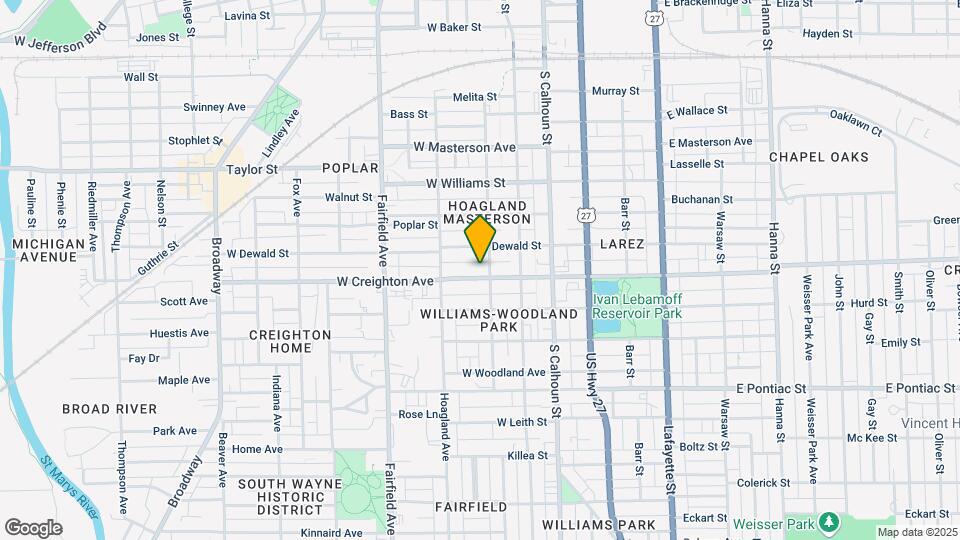 308 W Creighton Ave Map and Location Details