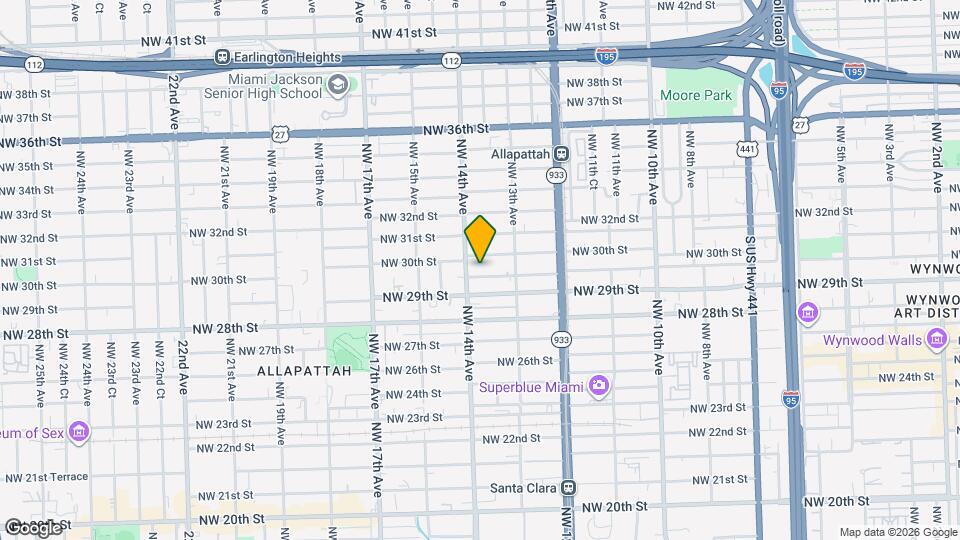 1379 NW 29th Terrace Map and Location Details