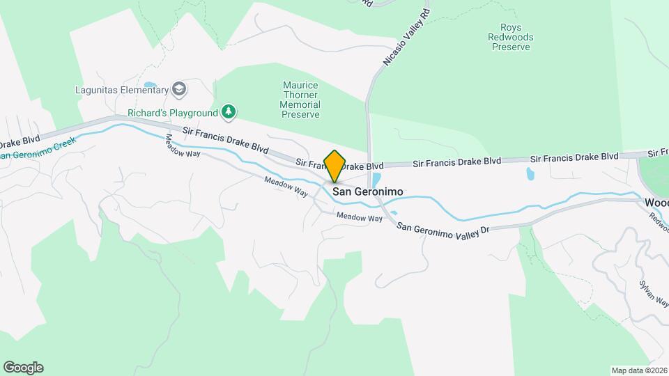 567 San Geronimo Valley Dr Map and Location Details